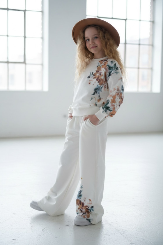 Komplet dla dziewczynki bluza i spodnie Spring Look
