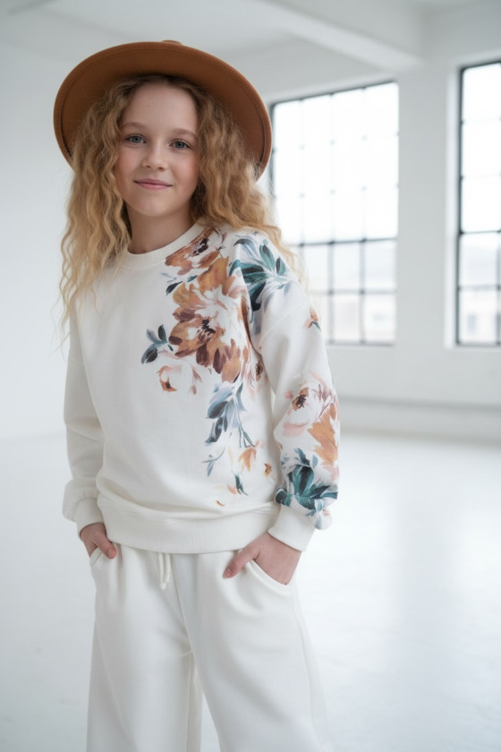 Komplet dla dziewczynki bluza i spodnie Spring Look