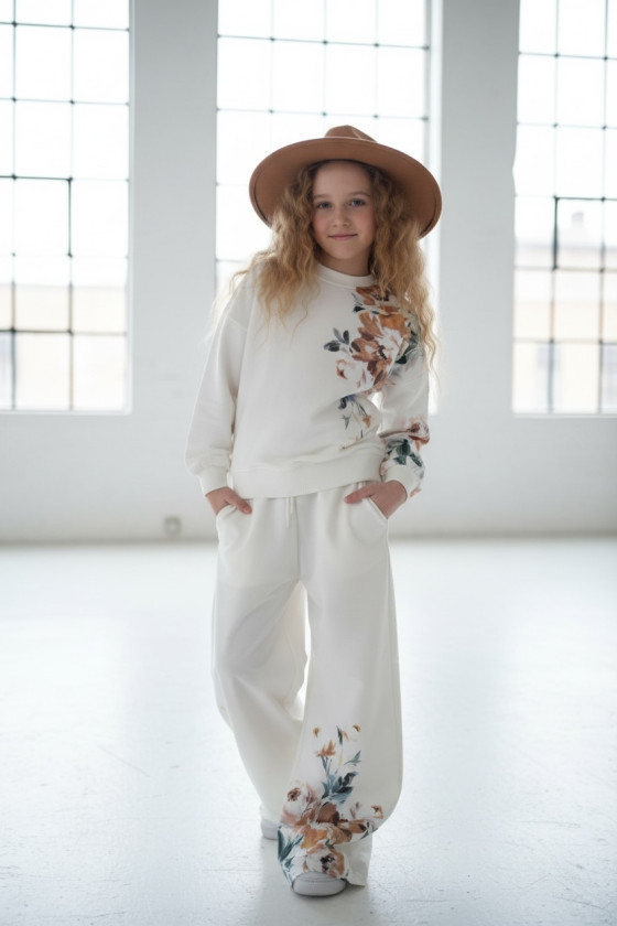 Komplet dla dziewczynki bluza i spodnie Spring Look