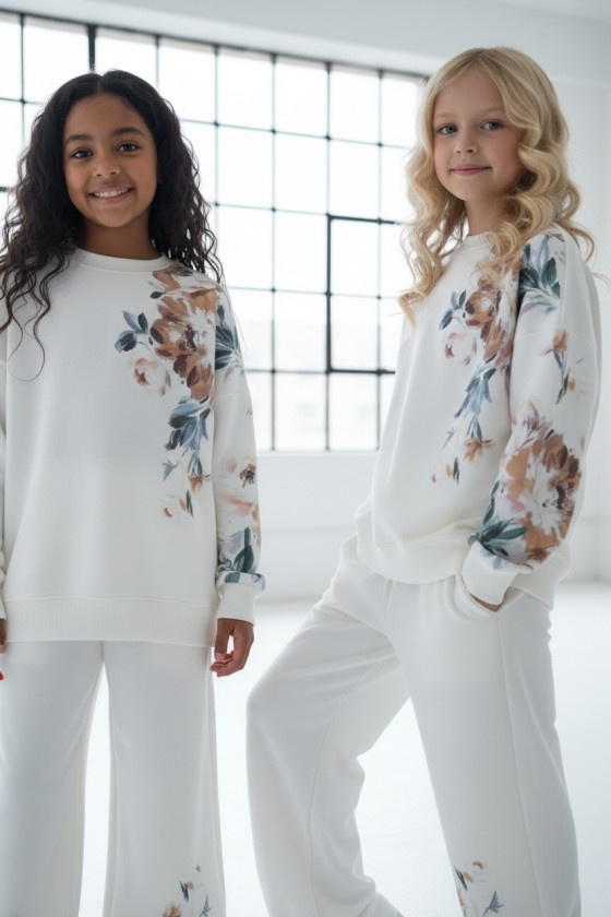 Komplet dla dziewczynki bluza i spodnie Spring Look