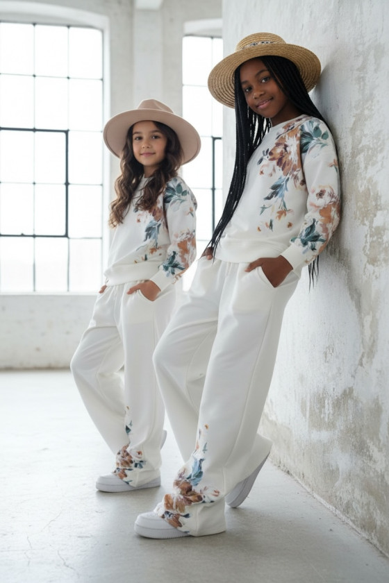 Komplet dla dziewczynki bluza i spodnie Spring Look