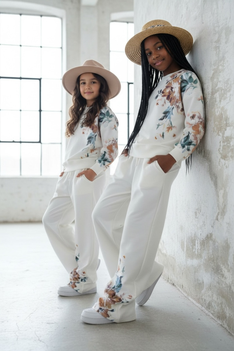 Komplet dla dziewczynki bluza i spodnie Spring Look