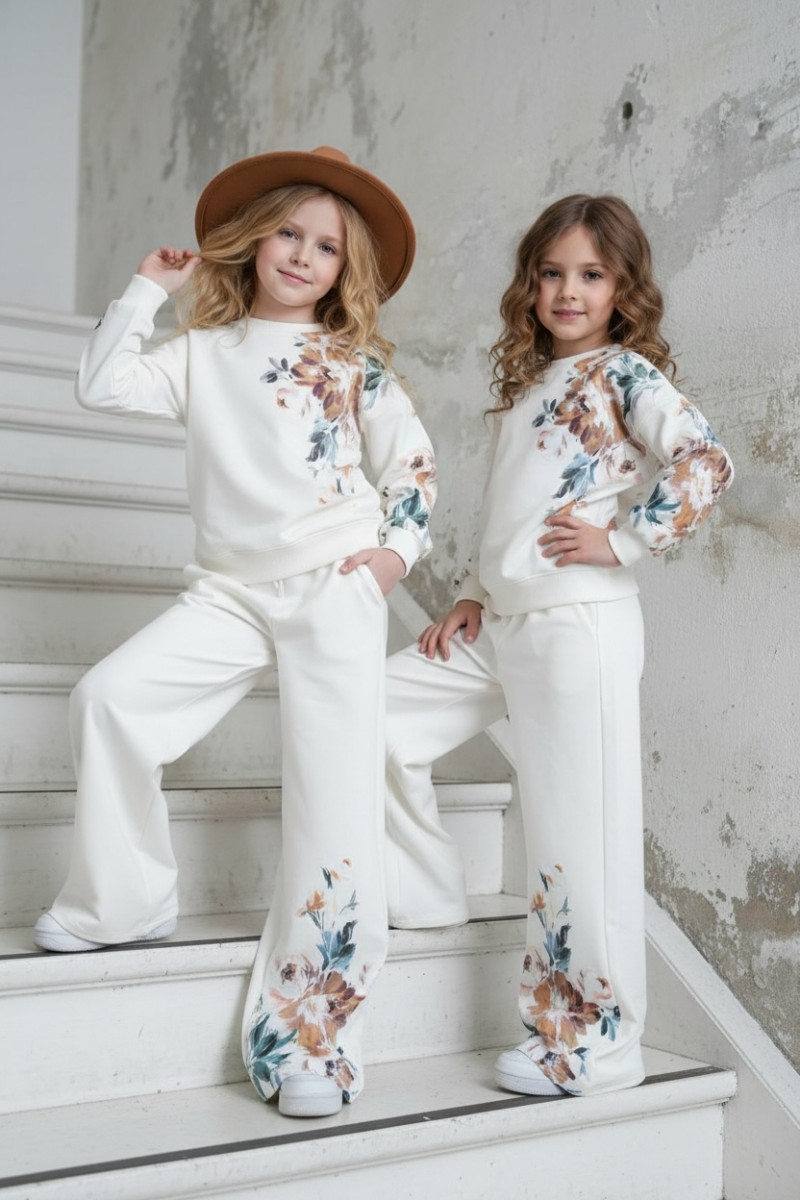 Komplet dla dziewczynki bluza i spodnie Spring Look