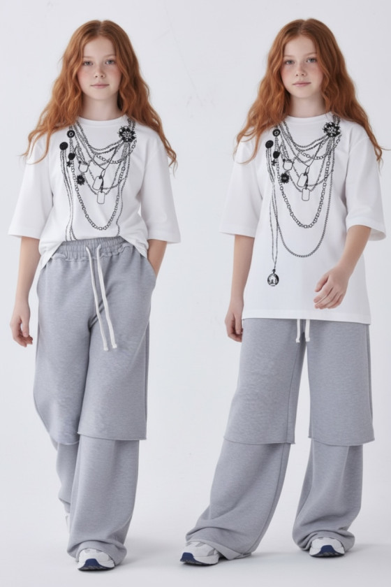 Spodnie dresowe Double szare