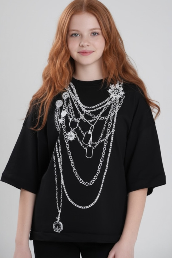 T shirt bluzka bawełniana oversize odzież dziecięca sówka sklep nastolatki teen young Street Fashion urban style