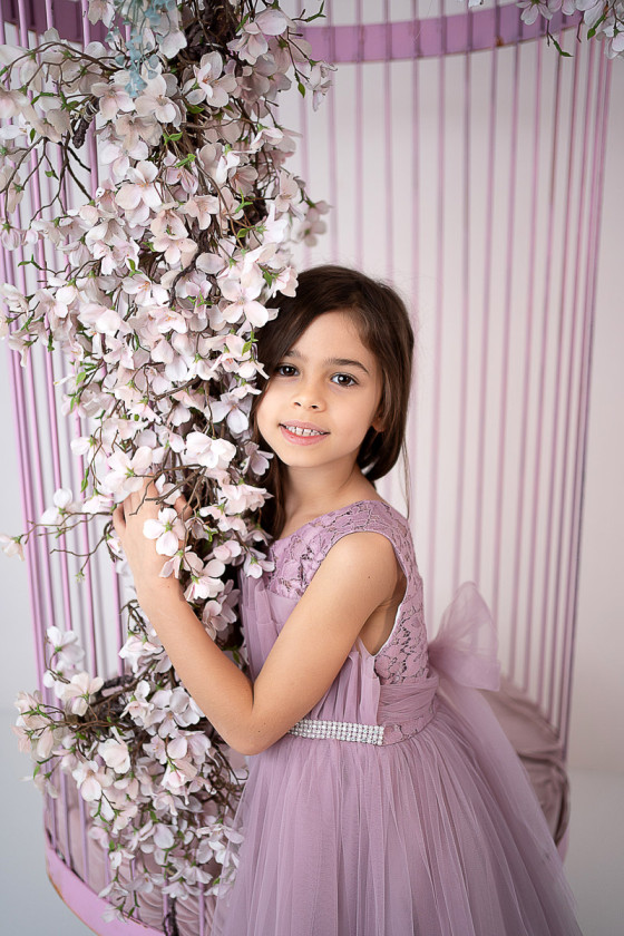 Sukienka dla dziewczynki Mari lilak
