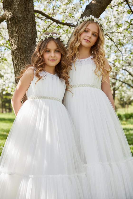 Sukienka biała balowa dla dziewczynki sukienka na przebranie sukienka komunijna biała komunia sukienka dla druhny sukienka wesel