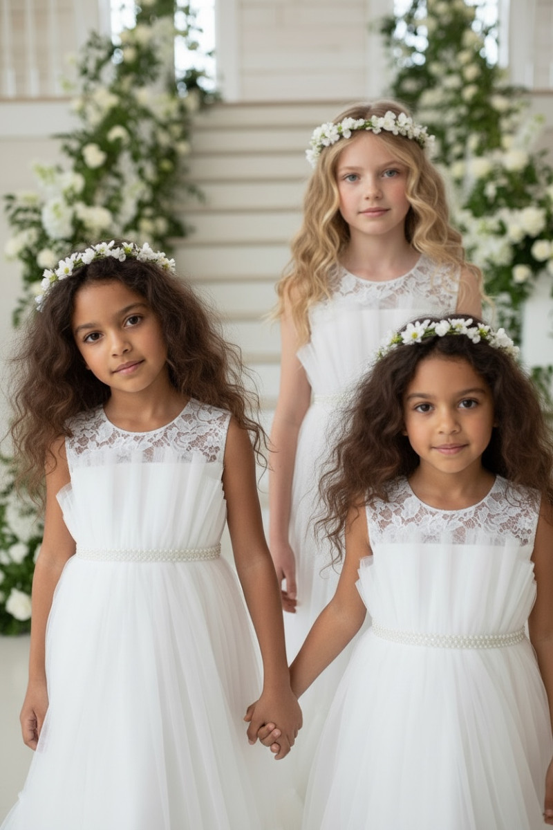 Sukienka biała balowa dla dziewczynki sukienka na przebranie sukienka komunijna biała komunia sukienka dla druhny sukienka wesel