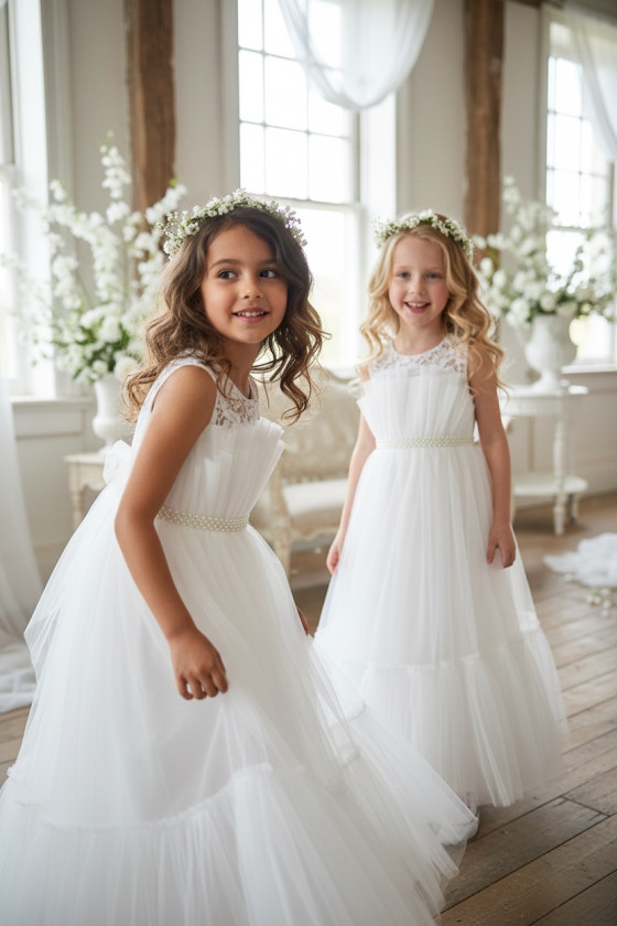 Sukienka biała balowa dla dziewczynki sukienka na przebranie sukienka komunijna biała komunia sukienka dla druhny sukienka wesel