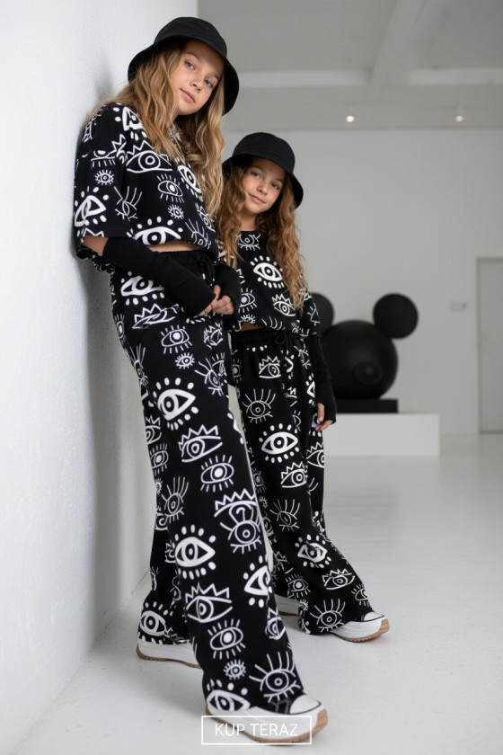 Komplet bawełniany dla dziewczynki over size