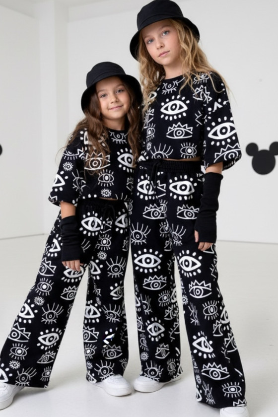 Komplet bawełniany dla dziewczynki over size