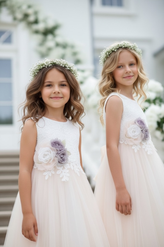 Sukienka dla dziewczynki sukienka elegancka dla dziewczynki sukienka wyjściowa dla dziewczynki odzież dziecięca Sówka