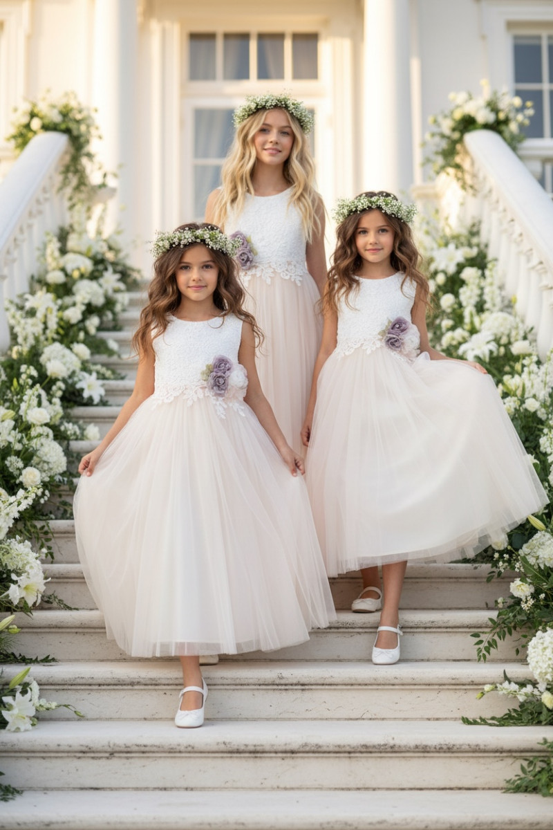 Sukienka dla dziewczynki sukienka elegancka dla dziewczynki sukienka wyjściowa dla dziewczynki odzież dziecięca Sówka