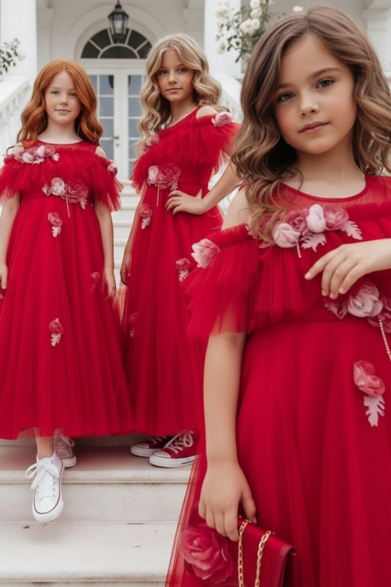 Sukienka balowa dla dziewczynki sukienka na przebranie sukienka komunijna komunia sukienka dla druhny sukienka weselna odzież dz