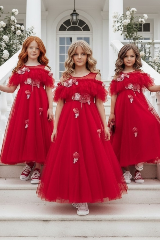 Sukienka balowa dla dziewczynki sukienka na przebranie sukienka komunijna komunia sukienka dla druhny sukienka weselna odzież dz