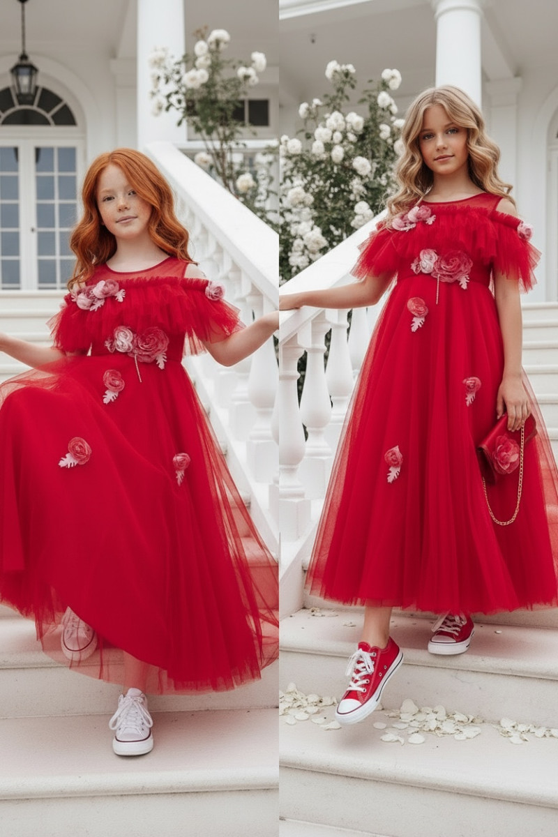 Sukienka balowa dla dziewczynki sukienka na przebranie sukienka komunijna komunia sukienka dla druhny sukienka weselna odzież dz