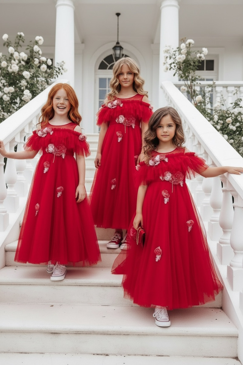 Sukienka balowa dla dziewczynki sukienka na przebranie sukienka komunijna komunia sukienka dla druhny sukienka weselna odzież dz