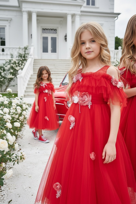 Sukienka balowa dla dziewczynki sukienka na przebranie sukienka komunijna komunia sukienka dla druhny sukienka weselna odzież dz