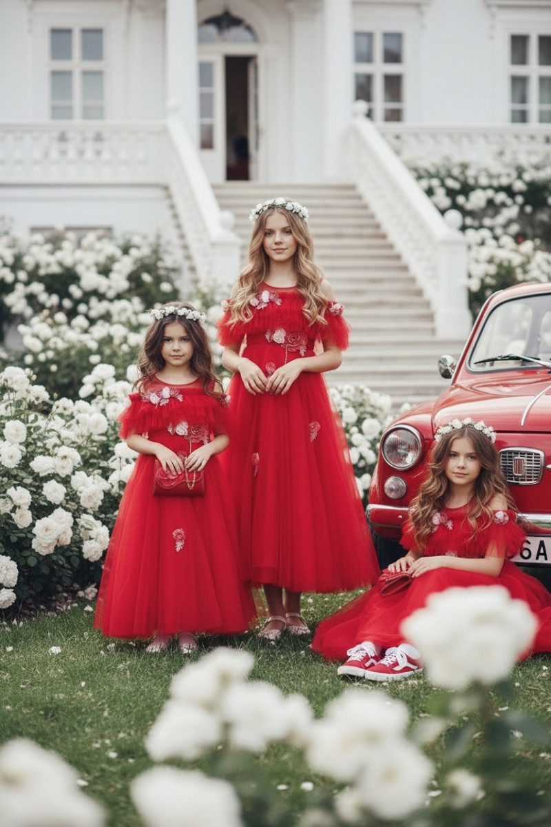 Sukienka balowa dla dziewczynki sukienka na przebranie sukienka komunijna komunia sukienka dla druhny sukienka weselna odzież dz