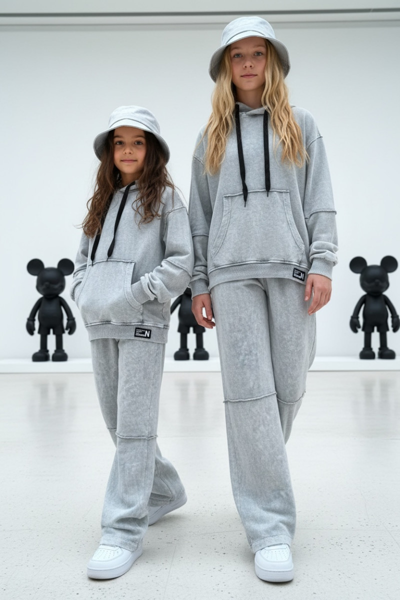 Komplet bluza i spodnie Energy Flow jasny szary