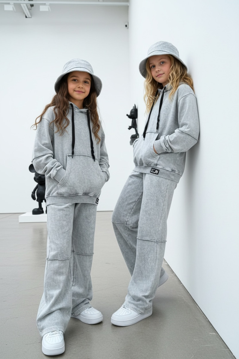 Komplet bluza i spodnie Energy Flow jasny szary