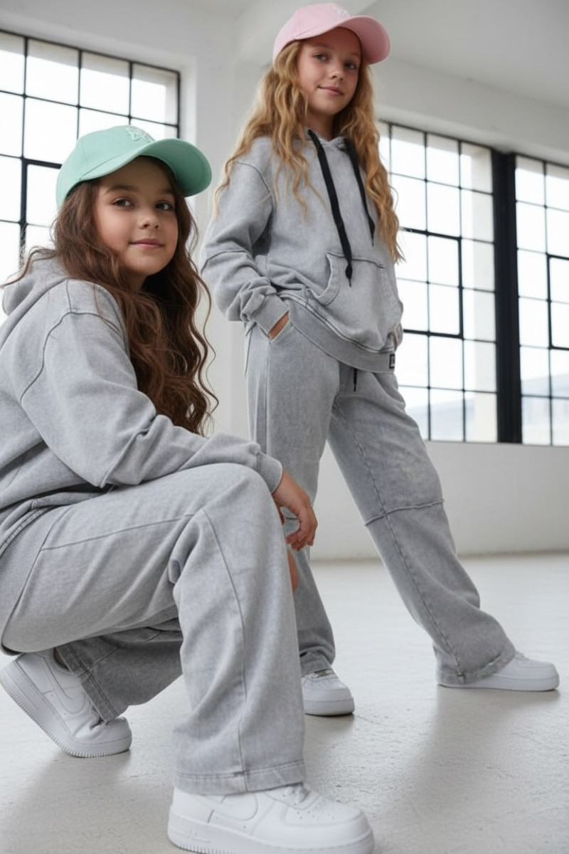 Komplet bluza i spodnie Energy Flow jasny szary