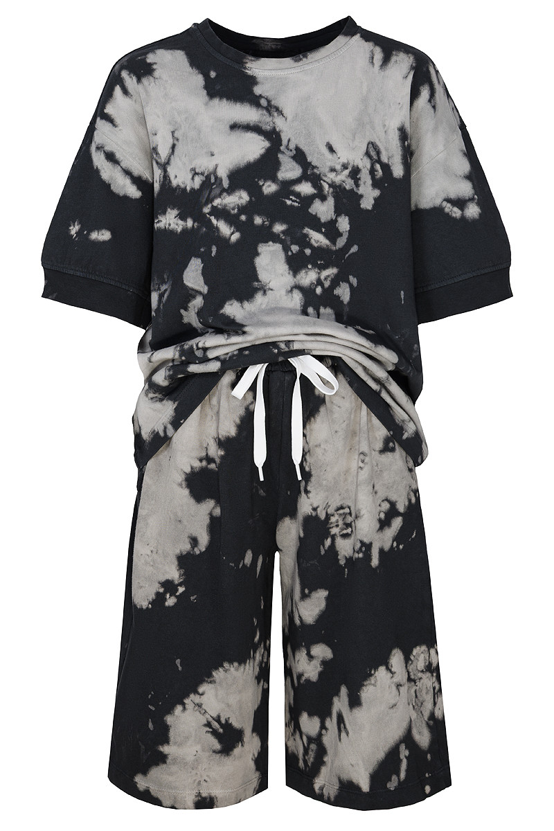 Komplet unisex Tie dye bluzka i spodenki