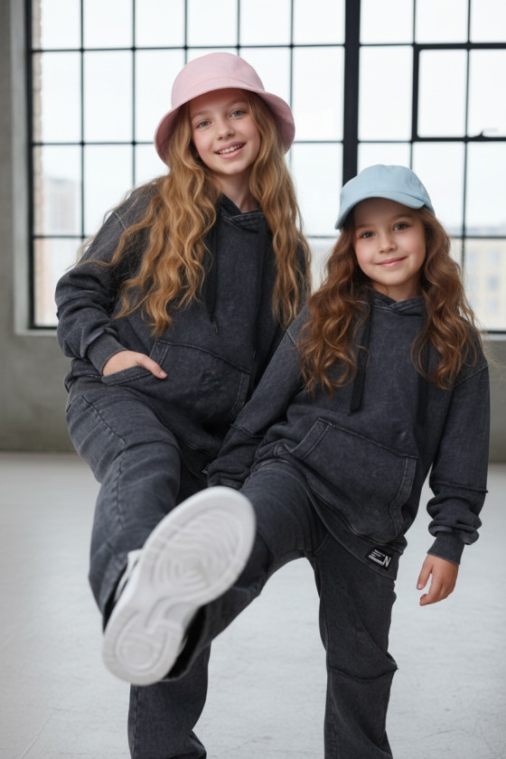 Komplet bluza i spodnie Energy Flow ciemny grafit