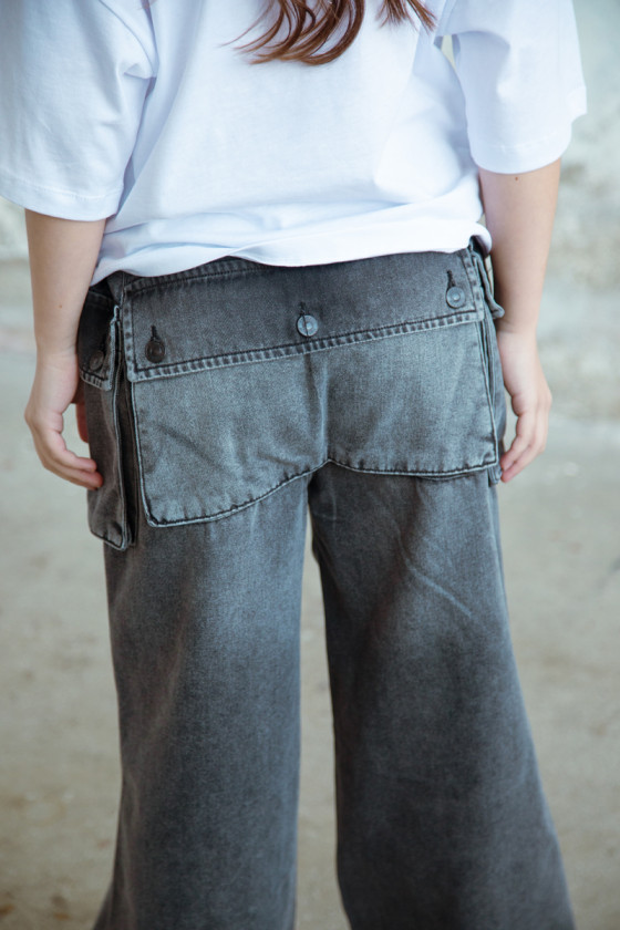 Spodnie jeans Pocet grafit