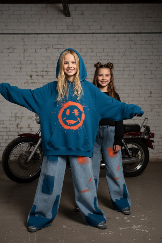 Spodnie jeansowe Hand Paint Orange