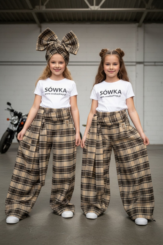Spodnie Tola brązowe