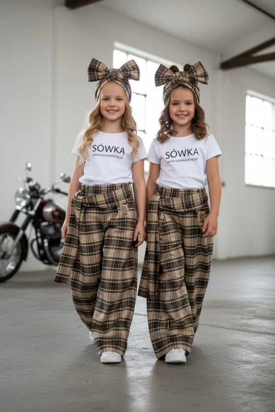 Spodnie Tola brązowe