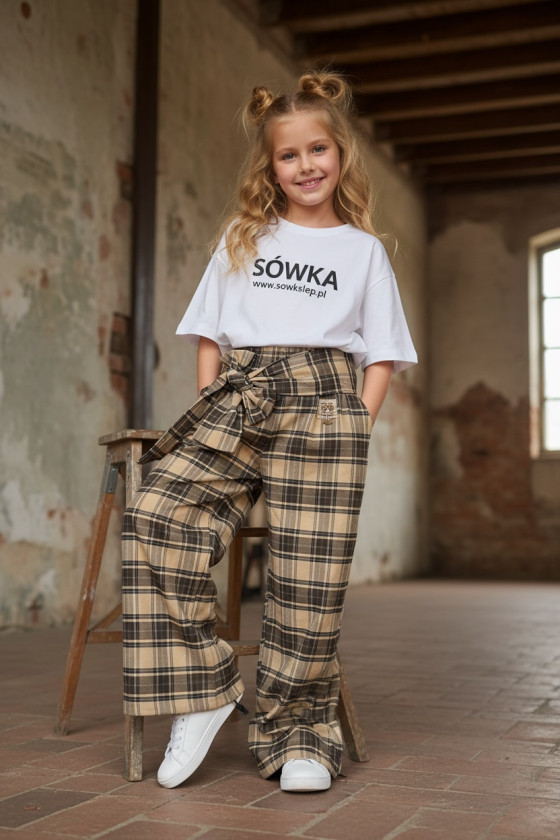 Spodnie Tola brązowe