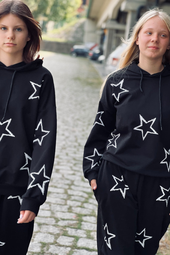 Dres bawełniany dziewczęcy Komplet dla dziewczynki komplet sportowy dla dziewczynki komplet aktywność fizyczna odzież dziecięca