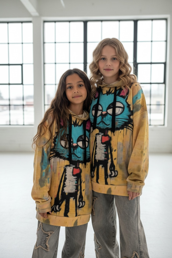Bluza Kici Miau bawełna pętelkowa Kitty