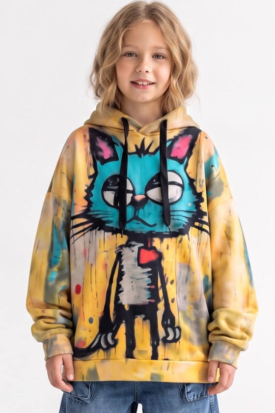 Bluza Kici Miau bawełna pętelkowa Kitty