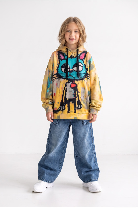 Bluza Kici Miau bawełna pętelkowa Kitty