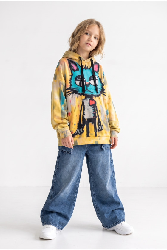 Bluza Kici Miau bawełna pętelkowa Kitty
