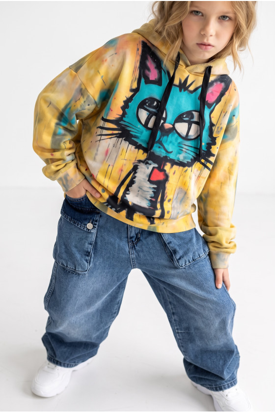Bluza Kici Miau bawełna pętelkowa Kitty