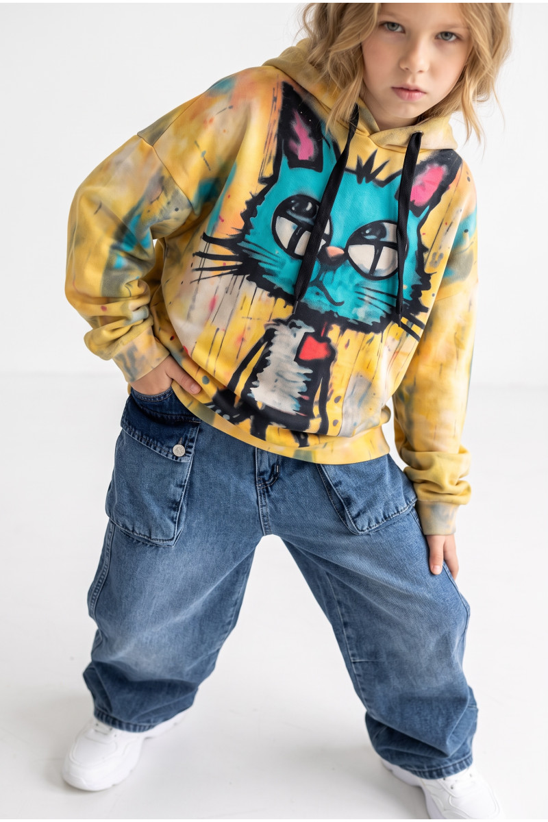 Bluza Kici Miau bawełna pętelkowa Kitty