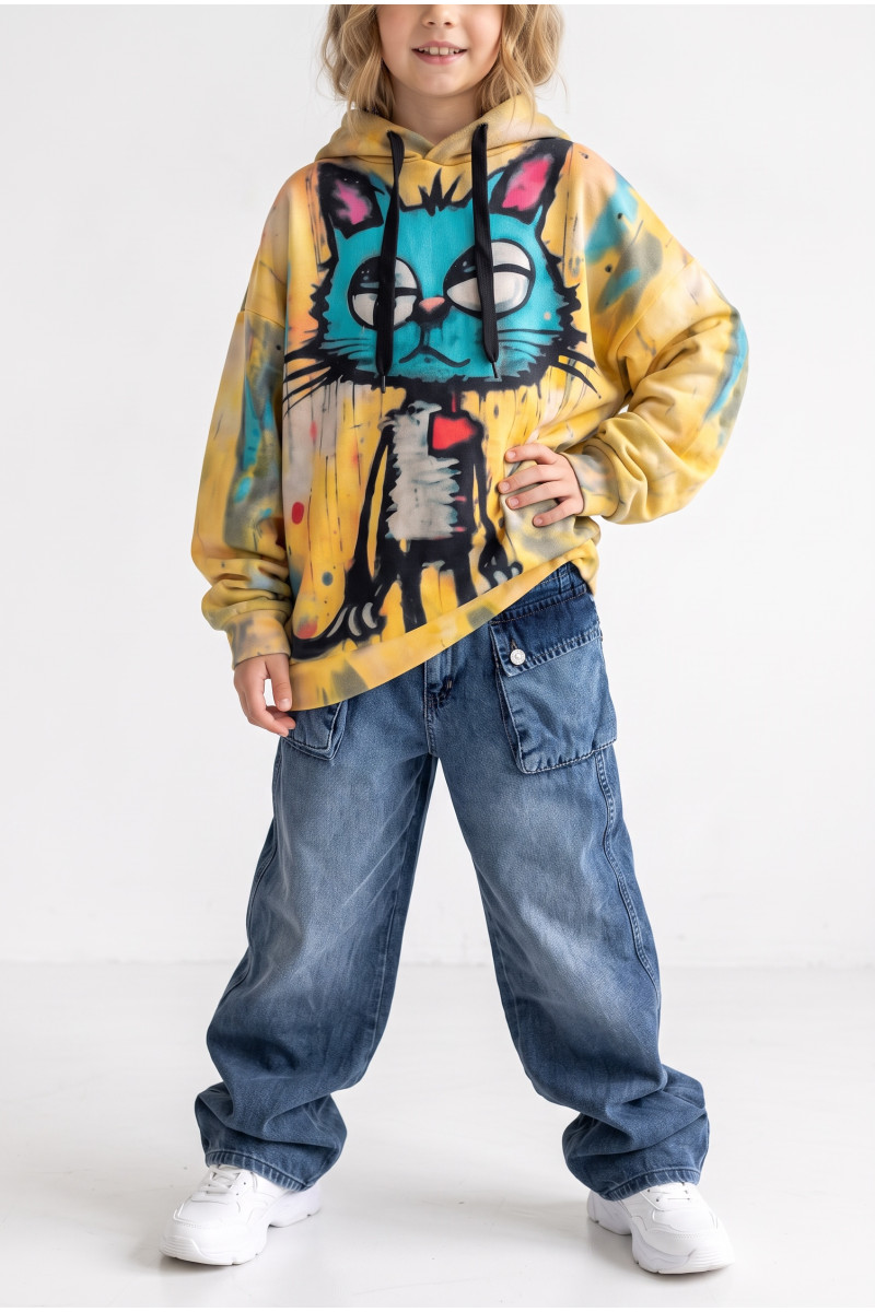 Bluza Kici Miau bawełna pętelkowa Kitty