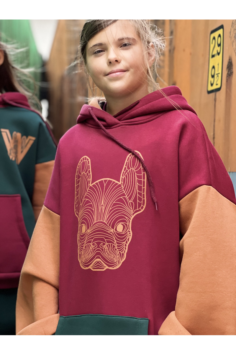 Długa bluza i getry Buldożek 2w1