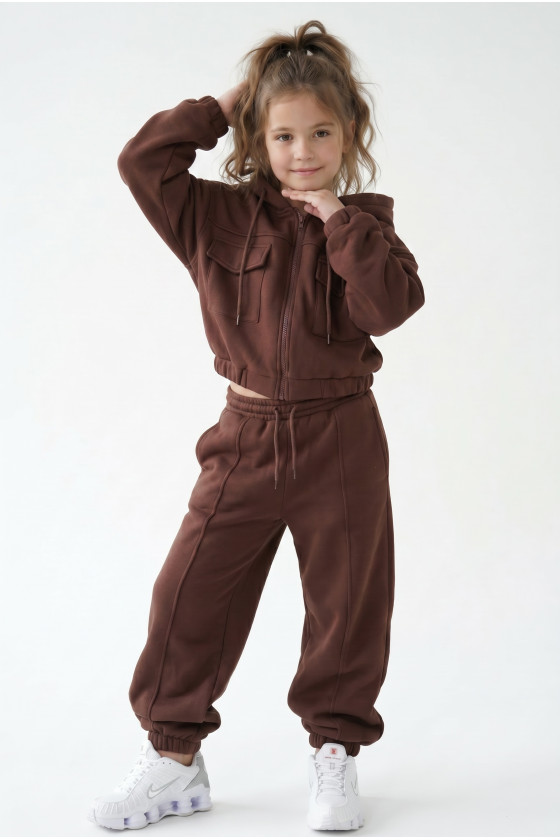 Komplet bluza i spodnie Gigi Brąz