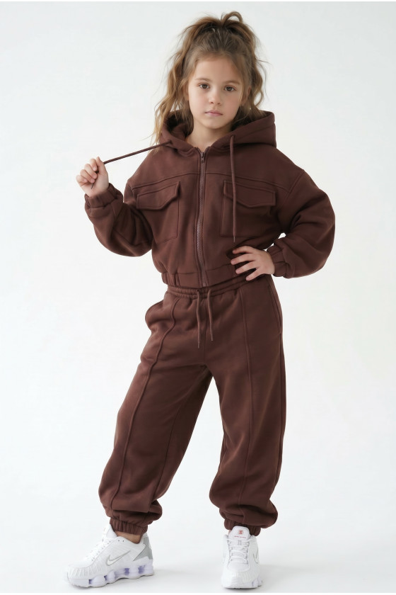 Komplet bluza i spodnie Gigi Brąz