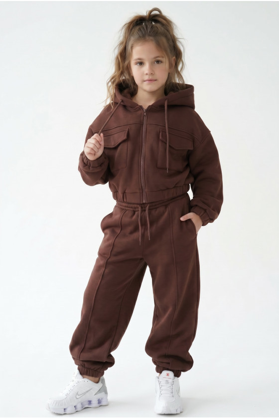 Komplet bluza i spodnie Gigi Brąz