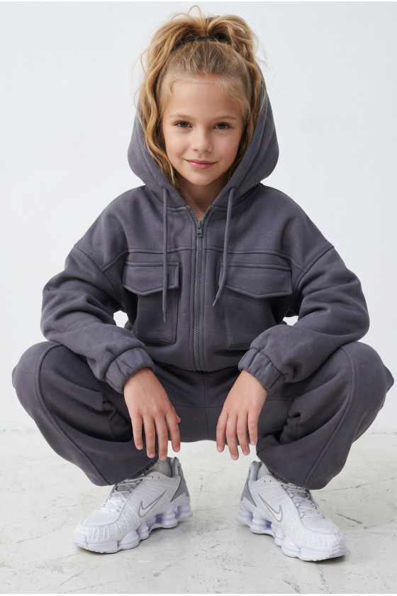 Komplet bluza i spodnie Gigi Grafit