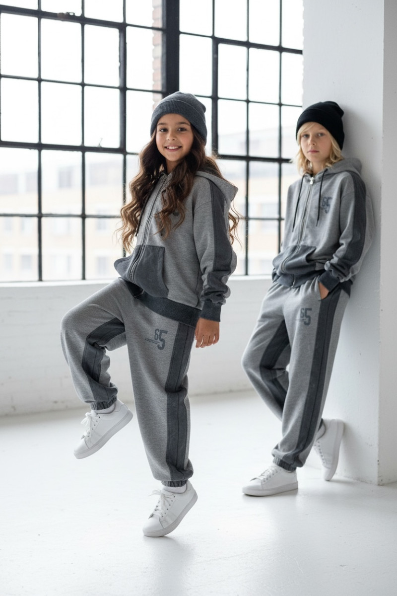 Komplet bluza rozpinana i spodnie 65
