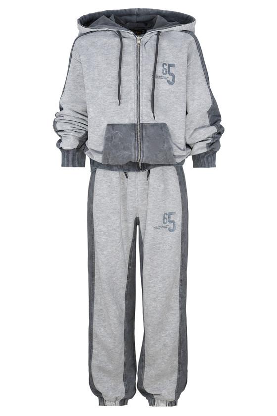 Komplet bluza rozpinana i spodnie 65