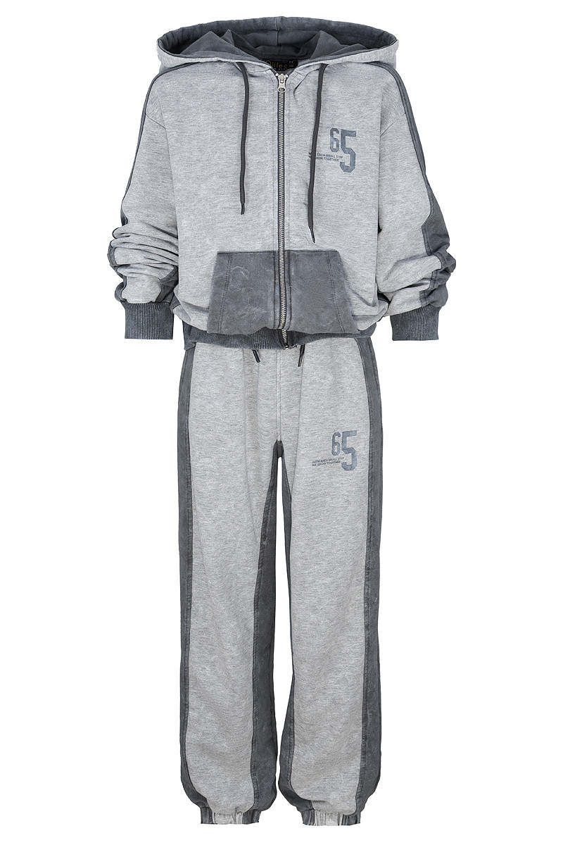 Komplet bluza rozpinana i spodnie 65