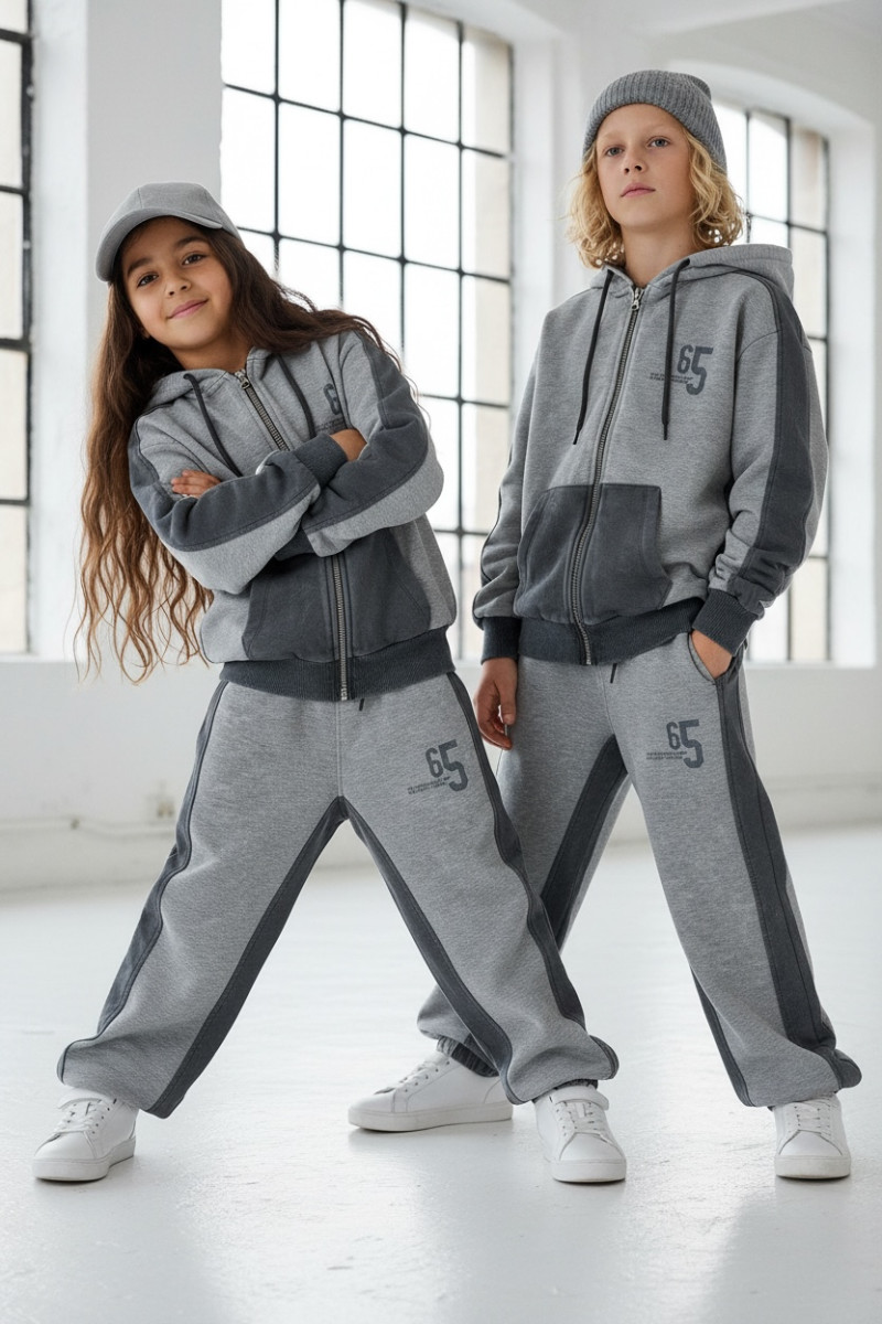 Komplet bluza rozpinana i spodnie 65